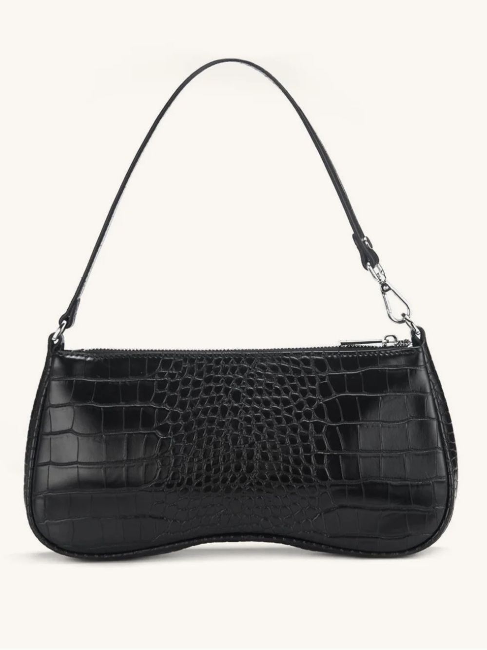 JW PEI Eva Shoulder Handbag - Black Croc